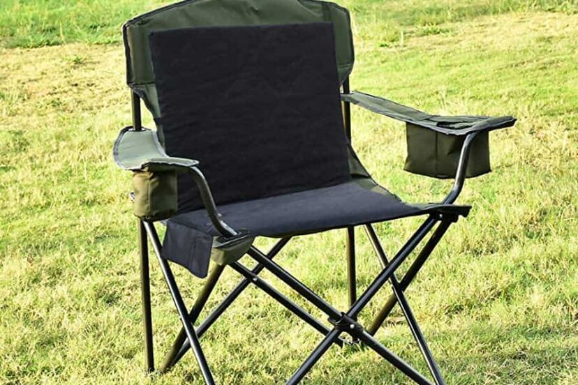 Heated camping chair