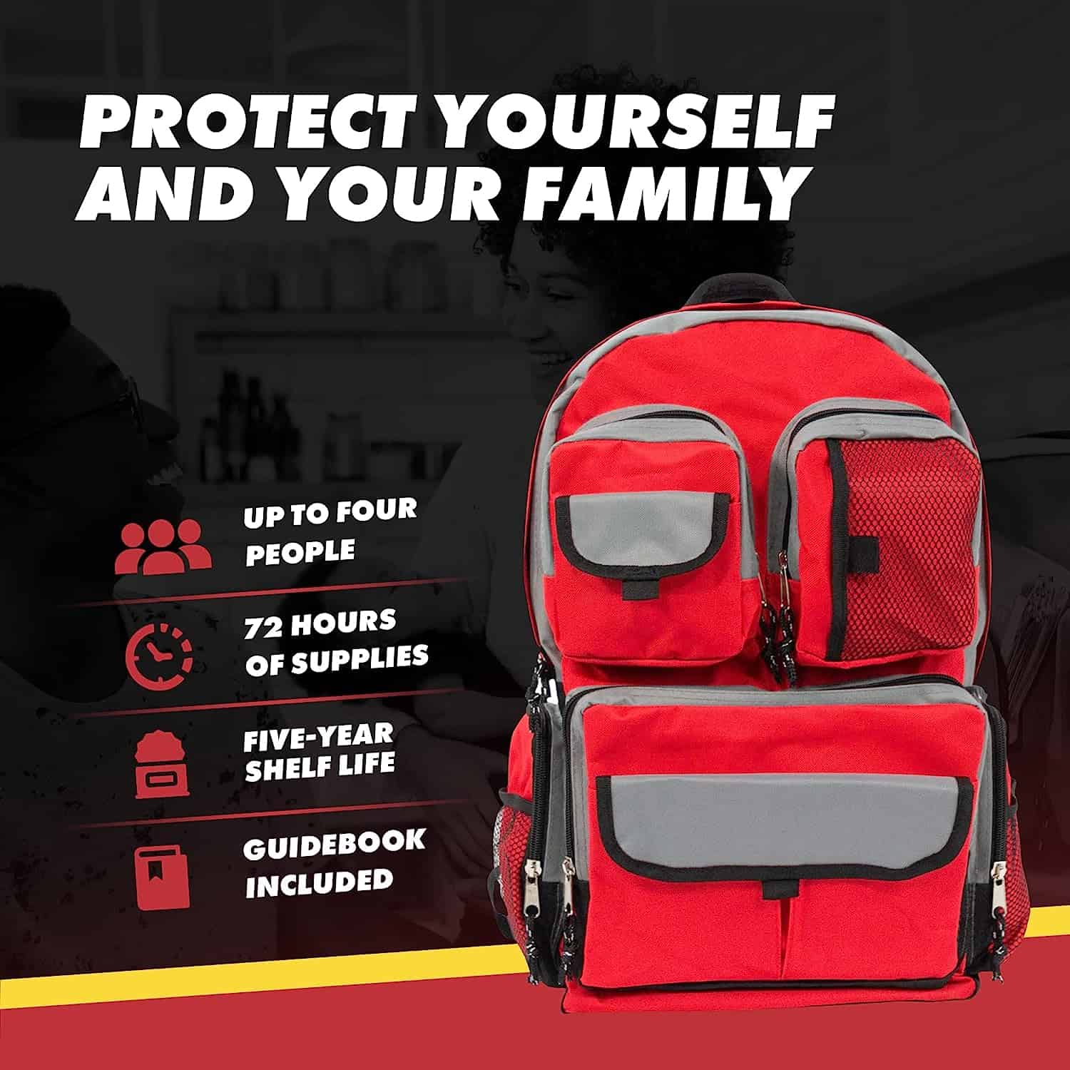 Emergency Zone Family Prep 72 Hour Survival Kit/Go-Bag