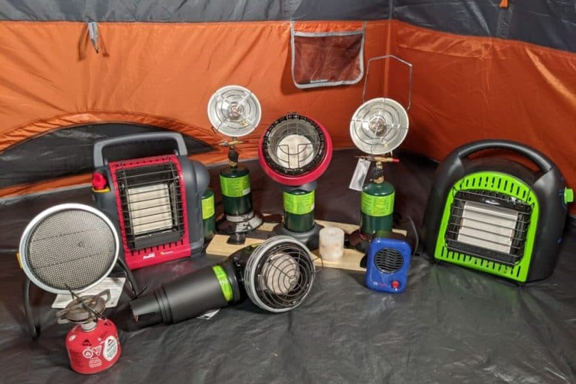 all tent heaters together
