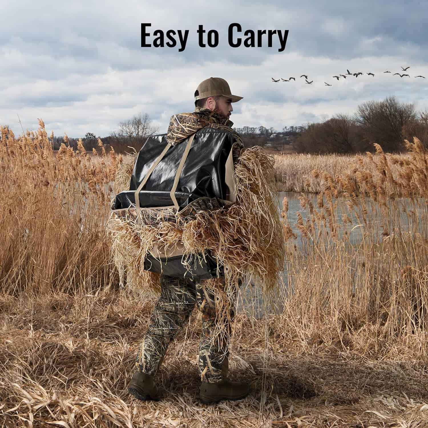 TIDEWE Layout Hunting Blind with Shoulder Straps