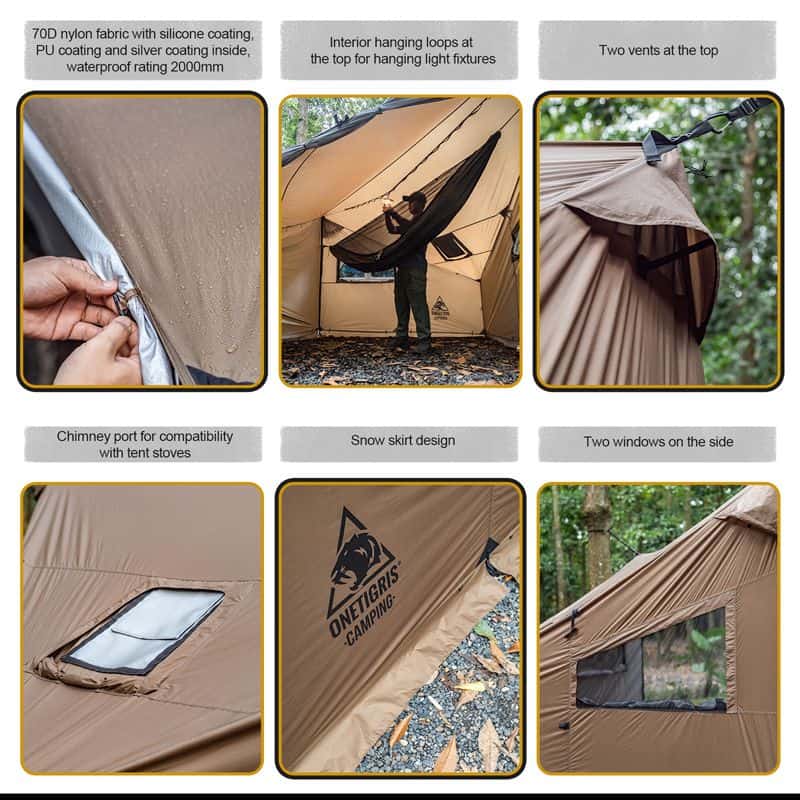 OneTigris COSHZACK Hot Tent features