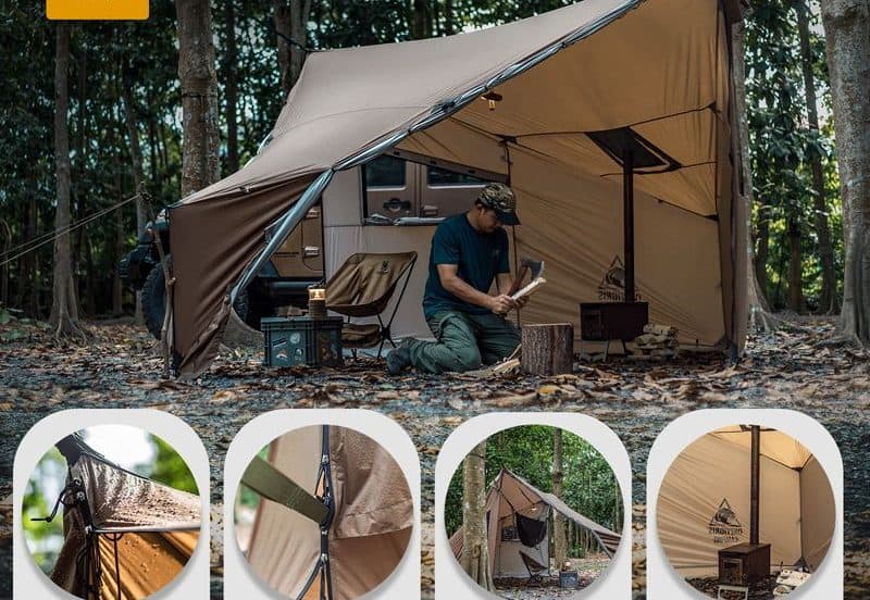 OneTigris COSHZACK Hot Tent setup