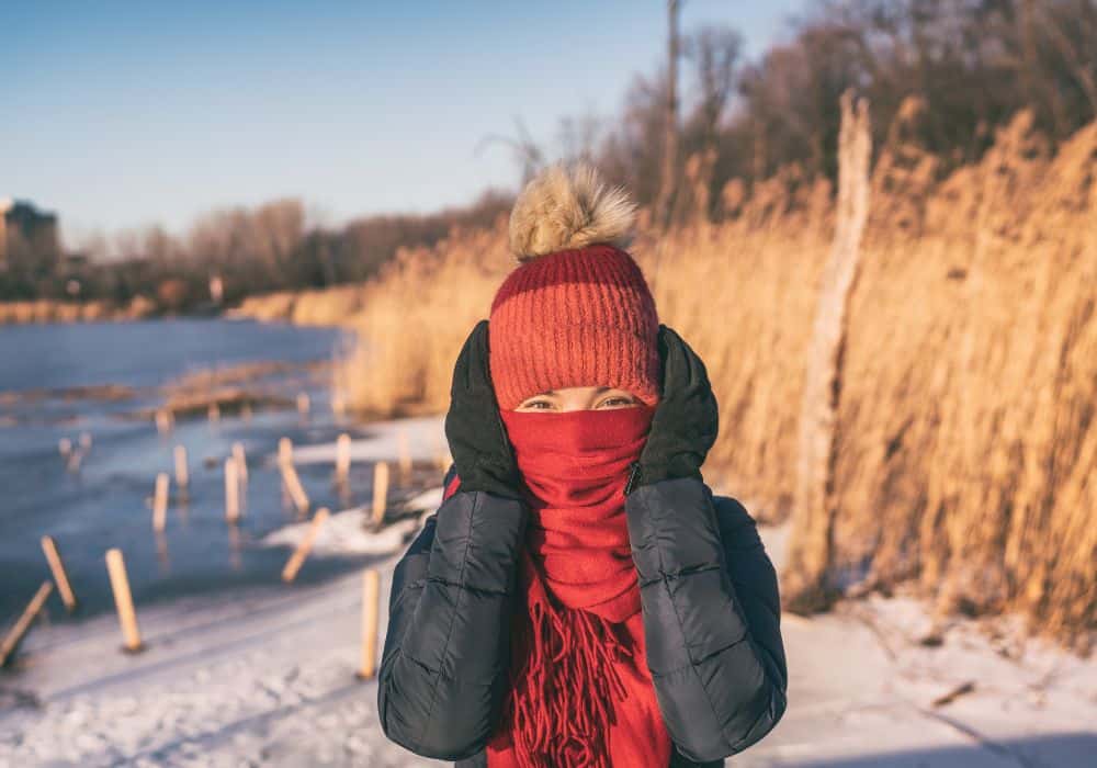 girl dressed for cold weather