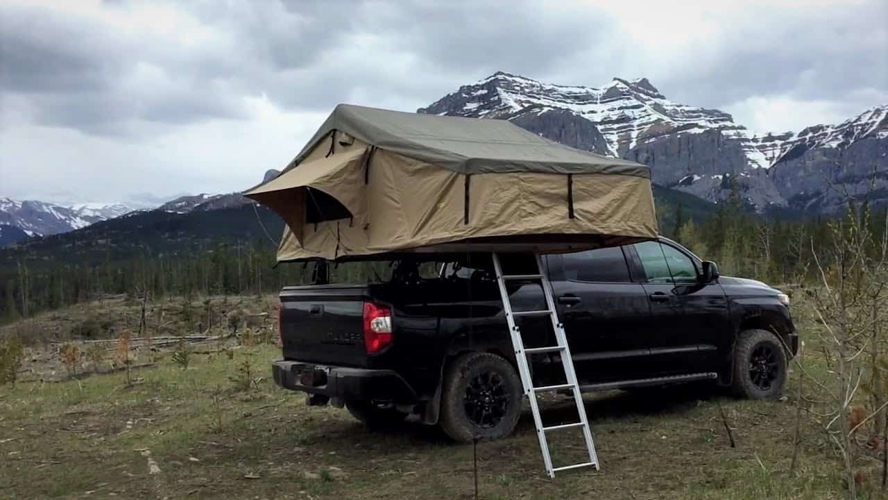 Roof Top Tent for Toyota Tundra setup